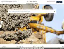 Tablet Screenshot of beton-info.nl